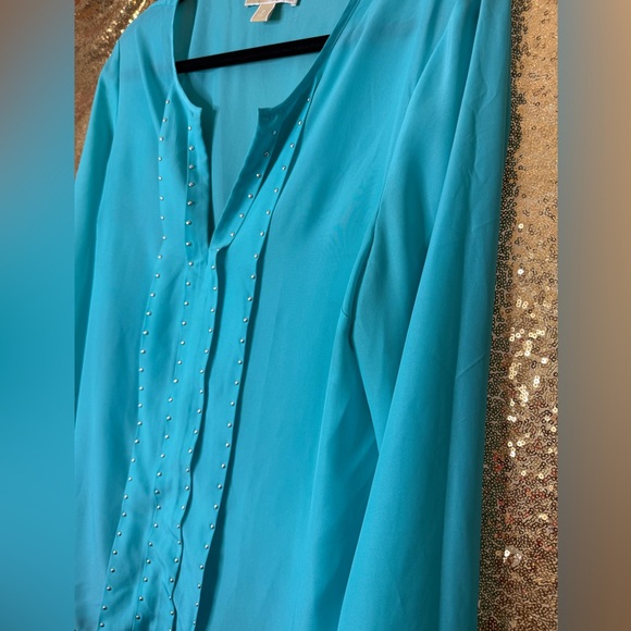 Michael Kors Vibrant Blue Blouse - Picture 5 of 7